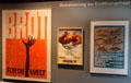 Posters related to international food distribution at Museum of Bread and Art. Ulm, Germany.