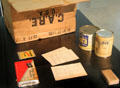 Contents of Post WW II Care Package at Schwörhaus museum. Ulm, Germany