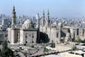 Sultan Hassan Mosque & Cairo from the Citadel. Egypt.