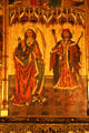 St Sebastian & St Tecla altarpiece by workshop of Jaume Huguet at Barcelona Cathedral. Barcelona, Spain.
