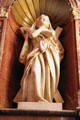 St Eulalia of Barcelona, co-patron saint of Barcelona, statue in Queen Regent's room at Barcelona City Hall. Barcelona, Spain.