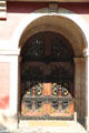 Entrance portal of Catalan Parliament building in Ciutadella Park. Barcelona, Spain.