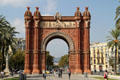 Arc de Triomphe entrance arch for 1888 Universal Exhibition. Barcelona, Spain.