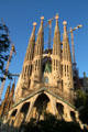 Passion facade of Sagrada Familia. Barcelona, Spain.