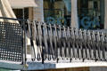 Iron railing at Sagrada Familia. Barcelona, Spain.