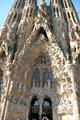 Nativity Facade by Antoni Gaudí at Sagrada Familia, Barcelona