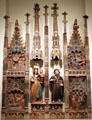 Altarpiece of Mary with St. Anthony Abbot from Catalunya at Museu Nacional d'Art de Catalunya. Barcelona, Spain.