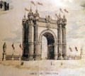 Image of Arco de Triunfo 1888 Universal Exposition at Barcelona at Museum of Decorative Arts. Barcelona, Spain.