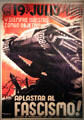 Spanish Civil War poster by Carles Fontsere at Museum of Decorative Arts. Barcelona, Spain