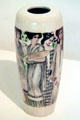 Vase with Muses by Antoni Serra Fiter at Ceramics Museum of Barcelona. Barcelona, Spain.