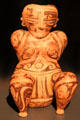 Ceramic sitting figure from Trujillo, Venezuela at Barbier Mueller Precolumbian Art Museum. Barcelona, Spain.