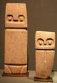 Stone owl figures from Valdivia Culture, Ecuador at Barbier Mueller Precolumbian Art Museum. Barcelona, Spain.