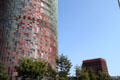 Torre Agbar & CMT 22@ building. Barcelona, Spain.
