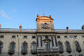Shield atop Old Customs House. Barcelona, Spain.
