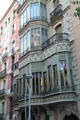 Rear facade details of Palacio Baró de Quadras. Barcelona, Spain.