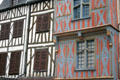 Half-timbered buildings on Place Charles-Surugue. Auxerre, France.