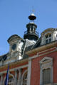 Details of roof & clock of City Hall. Chambéry, France.