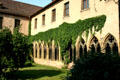 Gothic cloister of Unterlinden Museum in a former Dominican convent. Colmar, France.