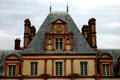 Roofline of pavilion on Farewell Courtyard at Fontainbleau Palace. Fontainbleau, France.
