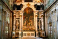Trinity Chapel altar in Fontainbleau Palace. Fontainbleau, France.