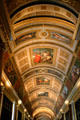 Ceiling of Diana's Gallery library in Fontainbleau Palace. Fontainbleau, France.