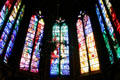 Modern stained-glass windows by Jacques Simon Workshop of Reims in Cathedral. Metz, France