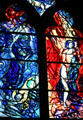 Marc Chagall stained-glass panels in Cathedral. Metz, France.