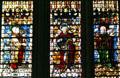 Stained-glass Apostles in Cathedral. Metz, France.