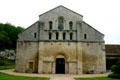 Church of Fontenay Abbey which is second oldest Cistercian community founded by St. Bernard. Fontenay, France.