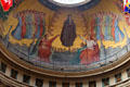 Apse mural of St Elisabeth of Hungary at Eglise Notre Dame de Pitie & St Elisabeth. Paris, France