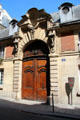 Door of Hôtel d'Almeras. Paris, France.