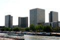 National Library four towers seen from Seine. Paris, France.