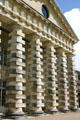 Detail of columns of Saline Royale director's house. Arc-et-Senans, France.