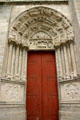 Side portal of St. Stephen's Cathedral. Sens, France.