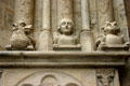 Carved beasts of St. Stephen's Cathedral. Sens, France