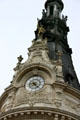 City hall tower detail. Sens, France.