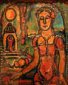 La petite magicienne paining by Georges Rouault in Museum of Modern Art. Strasbourg, France.