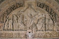 Narthex tympanum of Basilique Ste-Madeleine showing Christ in glory. Vézelay, France.