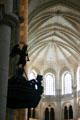 Basilique Ste-Madeleine pulpit silhouette. Vézelay, France.