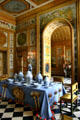 Dining area in Vaux-le-Vicomte chateau. Melun, France.