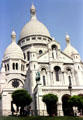 Facade of Basilica of Sacred Heart on Montmartre. Paris, France.