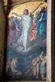 Resurrected Christ with Moses painting at St Eustache Les Halles. Paris, France.