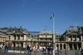 Conseil d'État entrance of Palais Royale seen from rue de Rivoli. Paris, France.