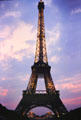 Eiffel Tower at dusk. Paris, France.