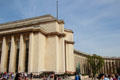 Northern wing of Palais de Chaillot which hosts architectural heritage museum. Paris, France.