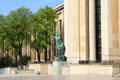 Southern wing of Palais de Chaillot. Paris, France.