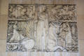 Themes of French art bas-relief sculpture by Charles Hairon at Palais de Chaillot. Paris, France.