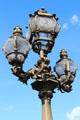 Art Nouveau lamps on Pont Alexandre III. Paris, France