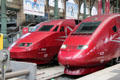 TGV Thalys trains at Gare du Nord. Paris, France