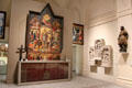 Gallery with early Christian art at Museum of Decorative Arts. Paris, France.